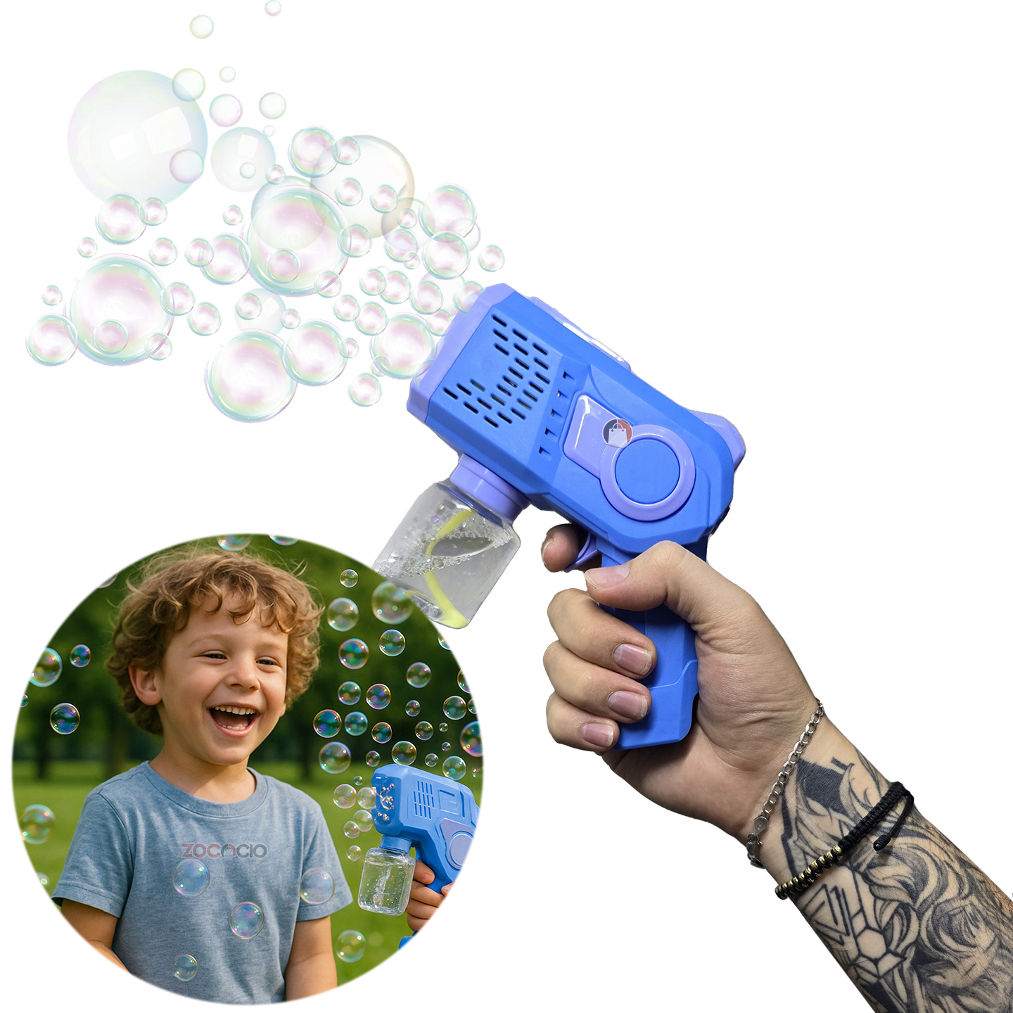 Vista 5 de Pistola De Burbujas Automático Burbujero